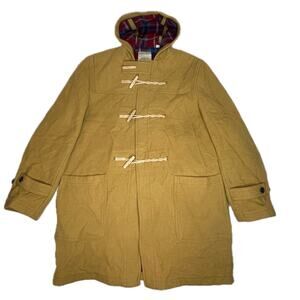 Authentic Gloverall Jack Wills Duffel Wool Coat UK British Toggle Jute Rope, XL